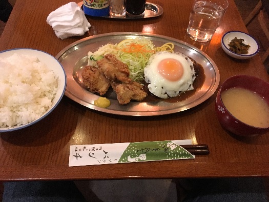 ハンバーグにのっけ