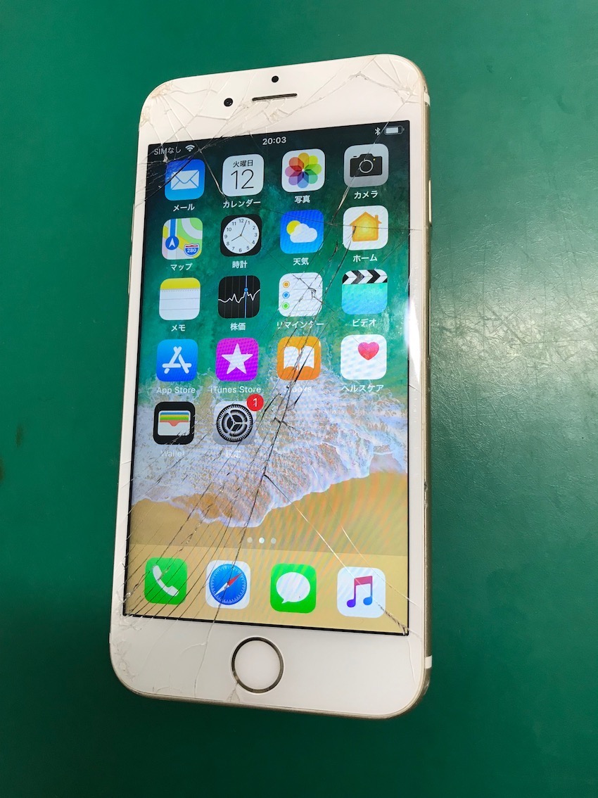 画面の割れたiPhoneでも買取OK！本日も画面割れのiPhone6sを買取させて頂きました