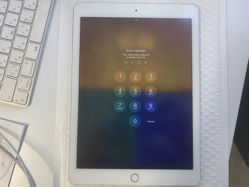 ガラス割れ修理をしたiPad7本体