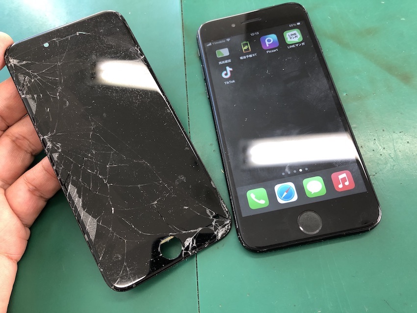 代官山エリア最安値でiPhone7の画面修理